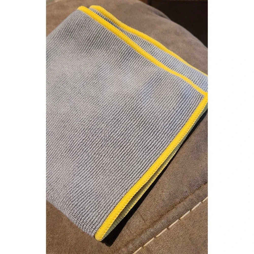 Norwex Envirocloth Gray with Yellow Trim Microfiber with BacLock NEW